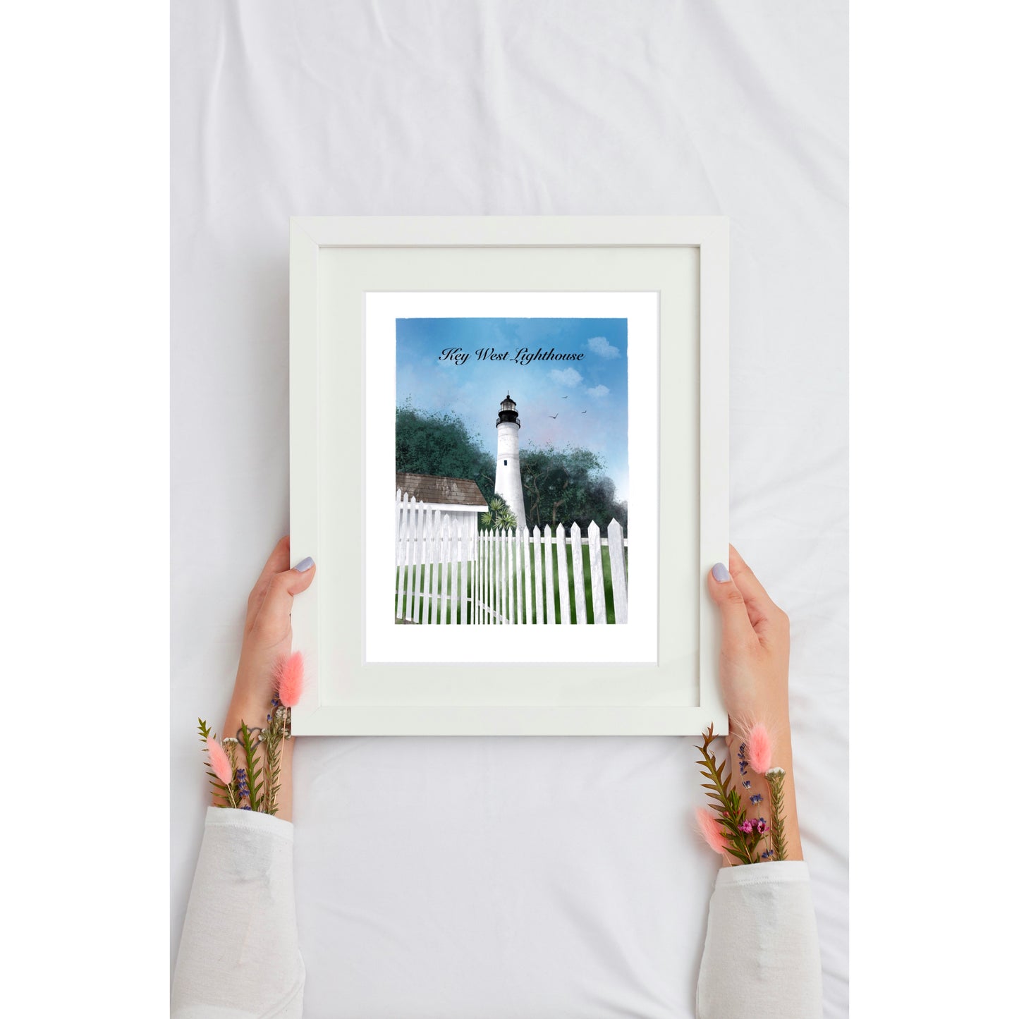 Key West Lighthouse Art Print